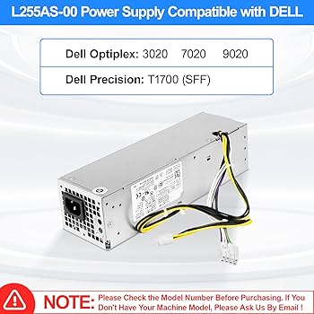 NT1XP YH9D7 255W Power Supply PSU Compatible with Dell